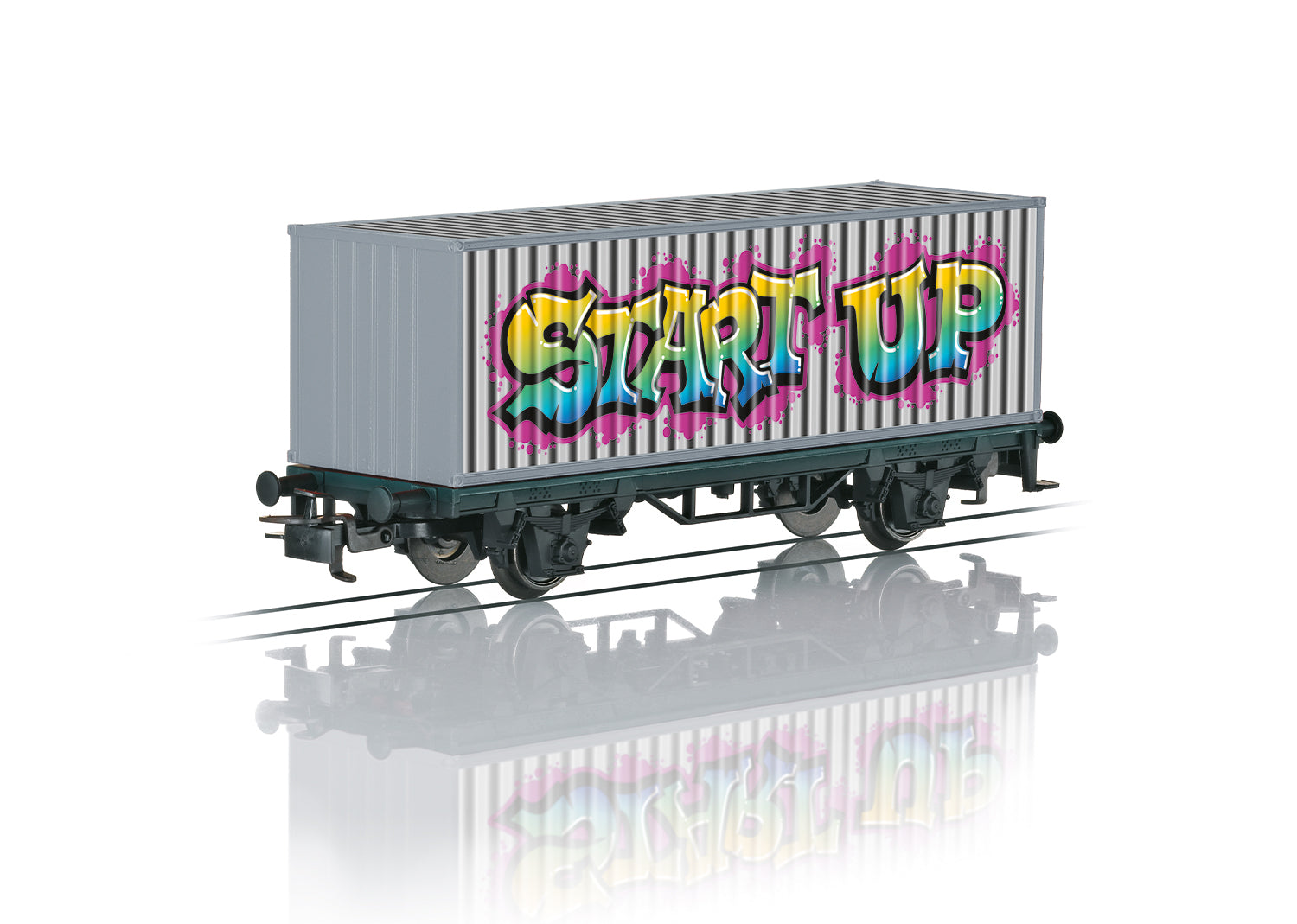 Marklin Start Up DB Container Wagon w/Graffiti VI MN44831