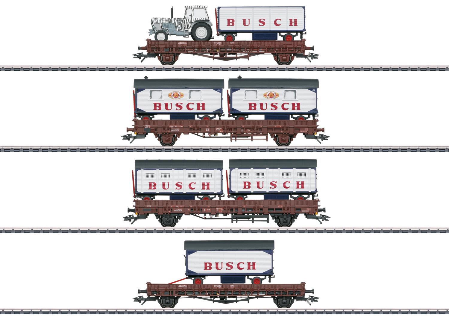 Marklin DR Circus Busch Wagon Set (4) IV MN45040