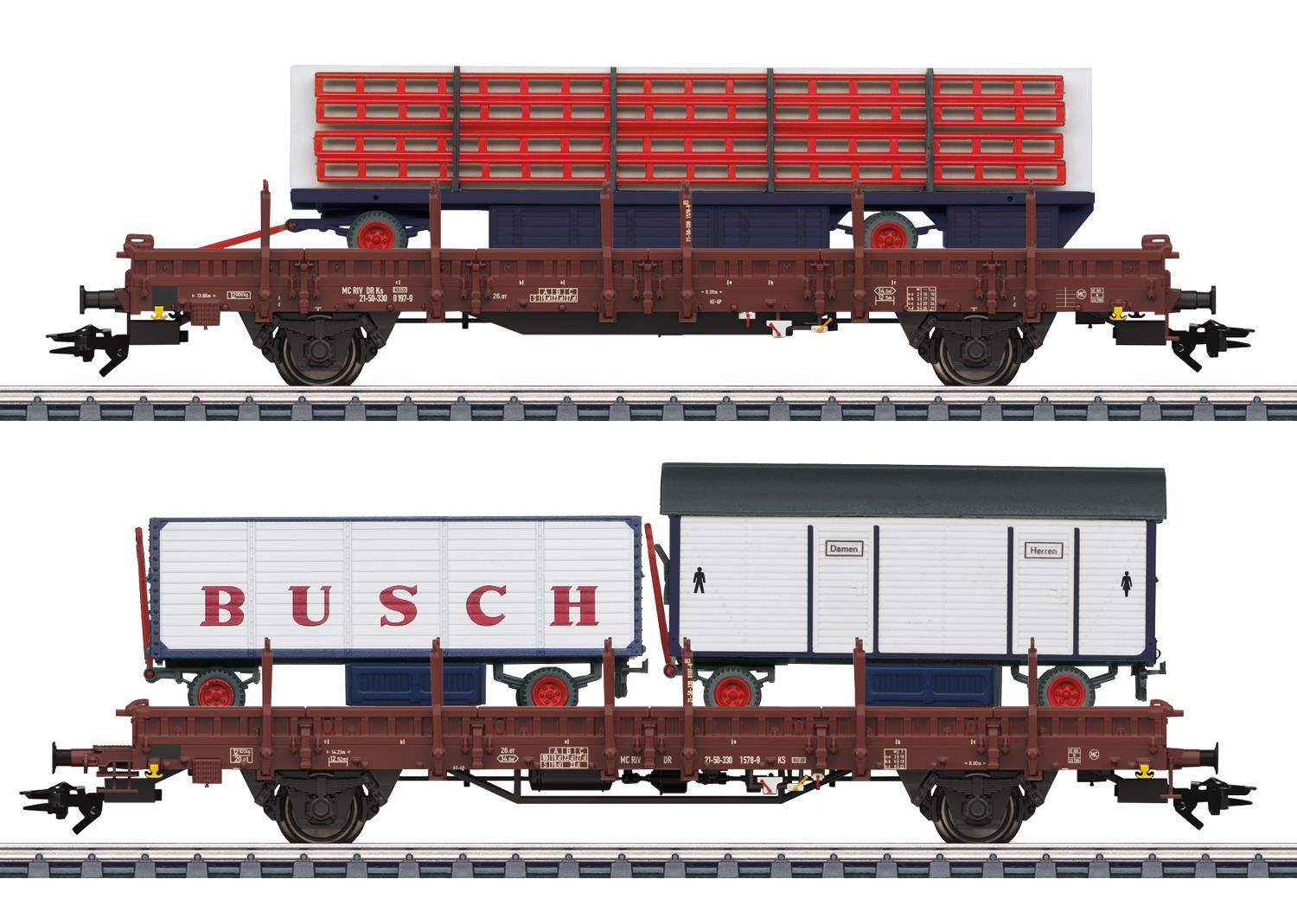 Marklin DR Ks3300/Ks3301 Circus Busch Wagon Set (2) IV MN45042