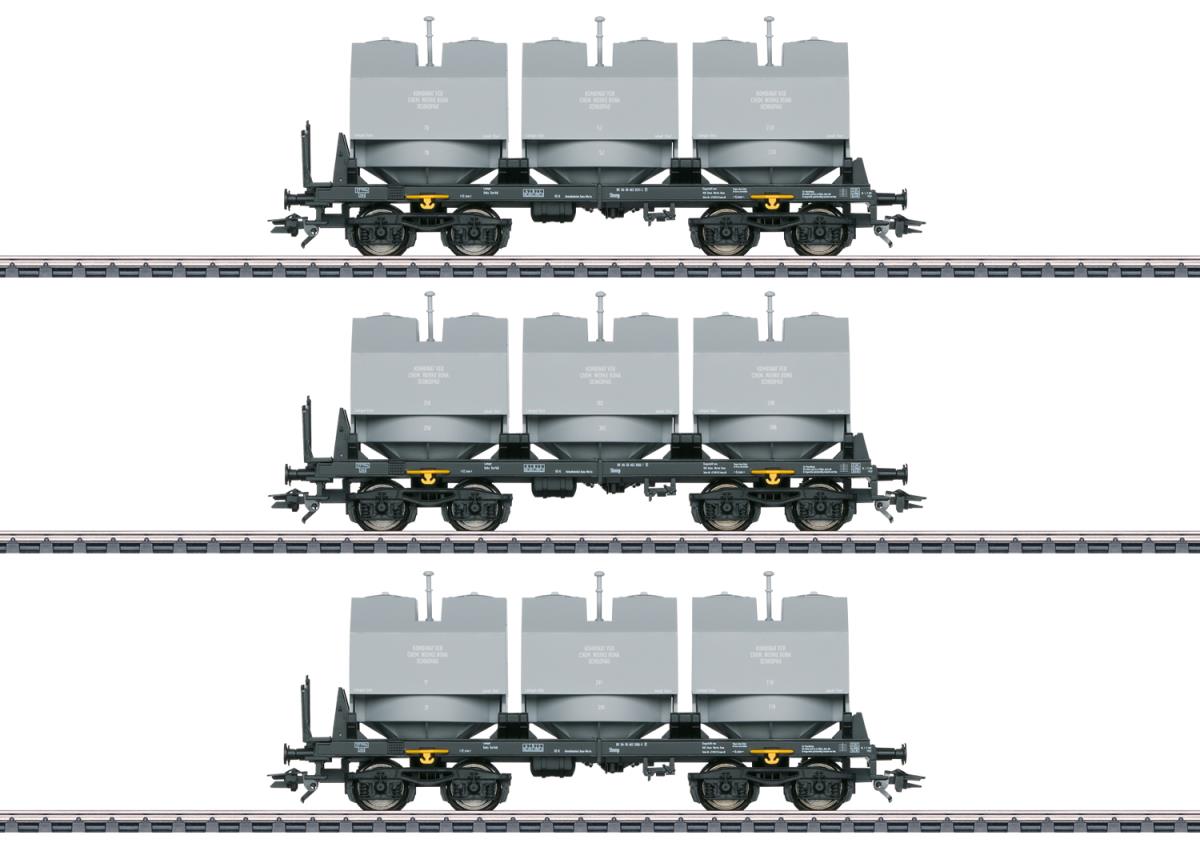 Marklin VEB Slmmp Limestone Tub Wagon Set (2) IV MN48263