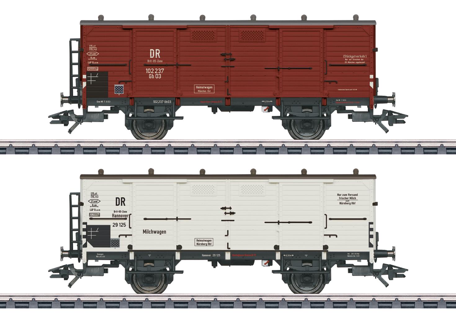 Marklin DR Milk Wagon Set (2) III MN48818