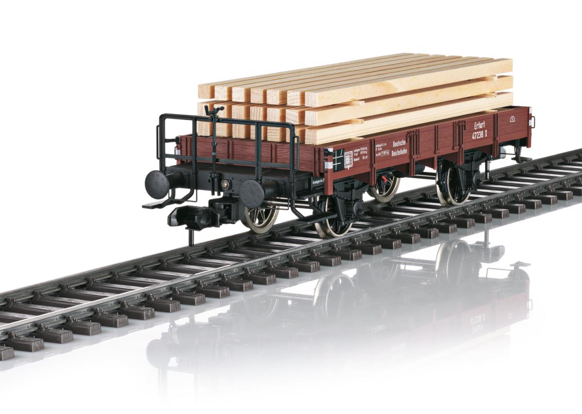 Marklin DRG X Erfurt Low Sided Wagon w/Timer Load II MN58316