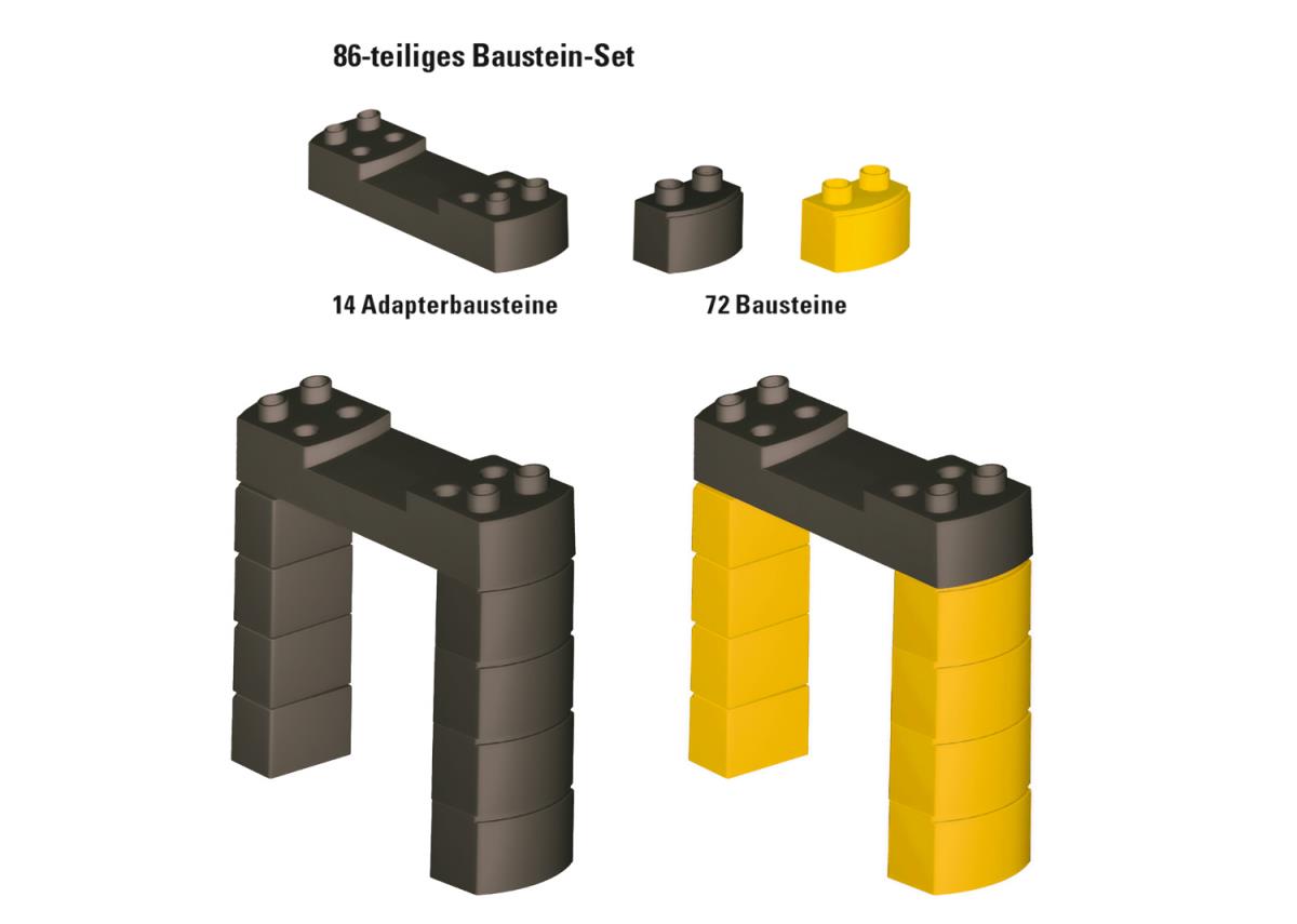 myWorld MyWorld Building Block Set for Elevated Railway Gradients MN72221