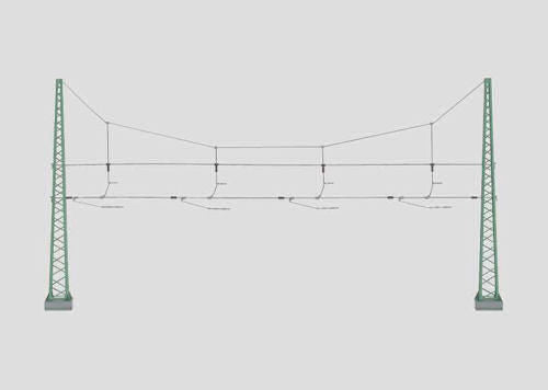 Marklin Catenary Cross Span Assembly for Four Tracks MN74132