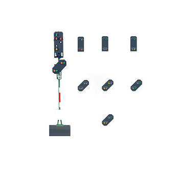 Marklin Colour Light Home Signal with Distant (MFX-Fitted) MN76496