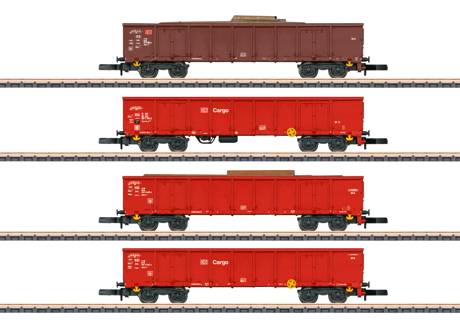 Marklin DBAG Eanos-x 052 Gondola w/Scrap Metal Load Set (4) V MN82542