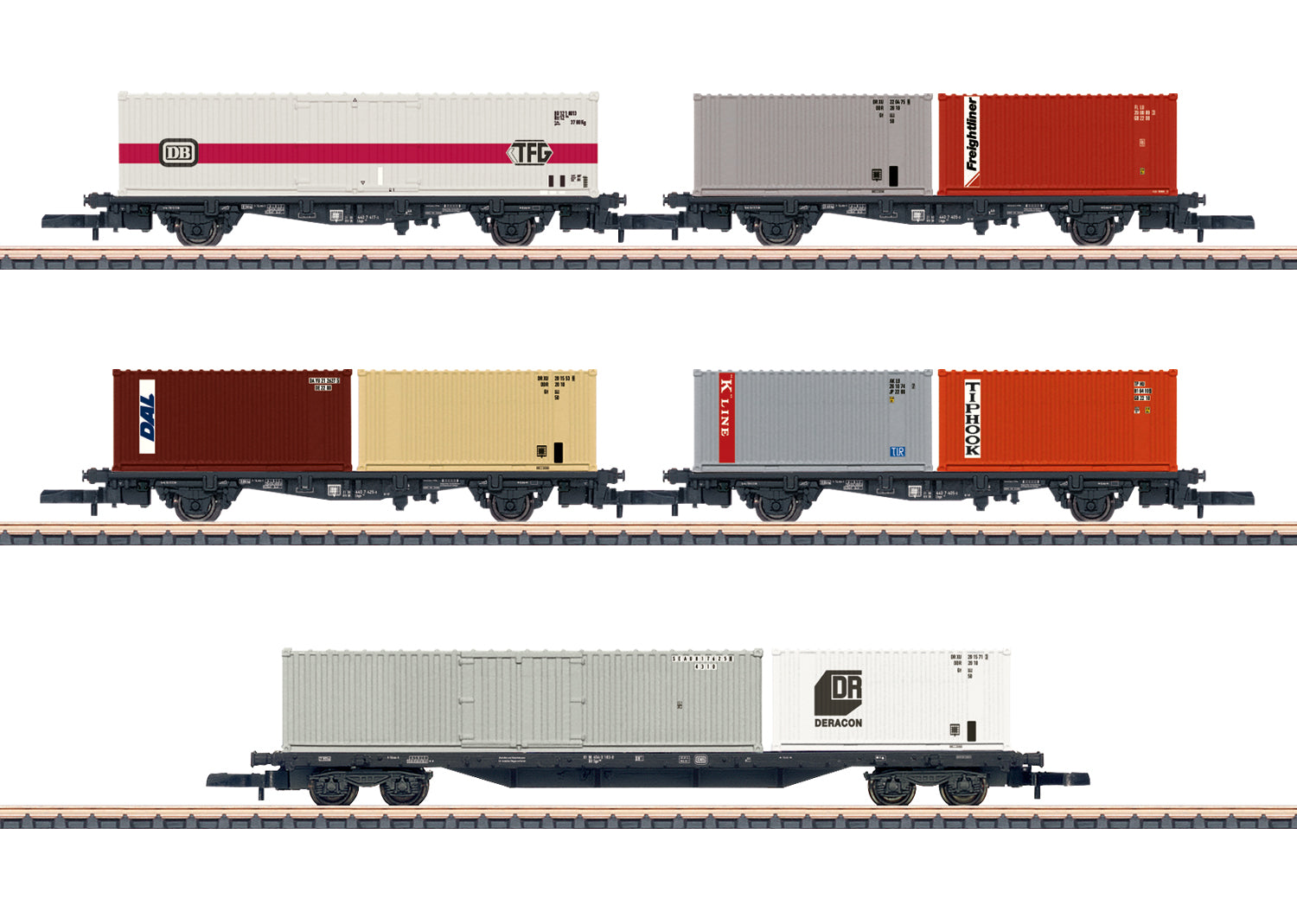 Marklin DB Container Wagon Set (5) IV MN82664