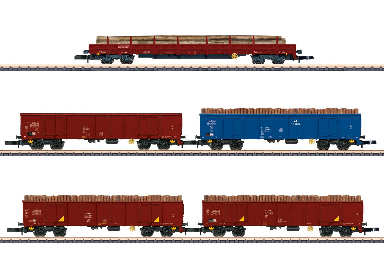 Marklin PKP Lumber Wagon Set (5) VI MN86683