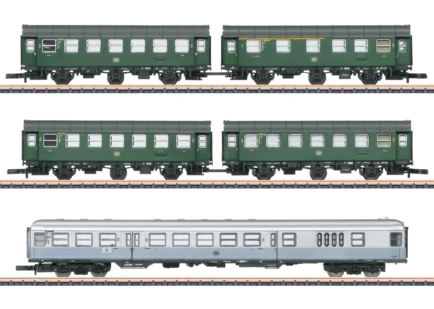 Marklin DB Commuter Shuttle Train Coach Set (5) III MN87074