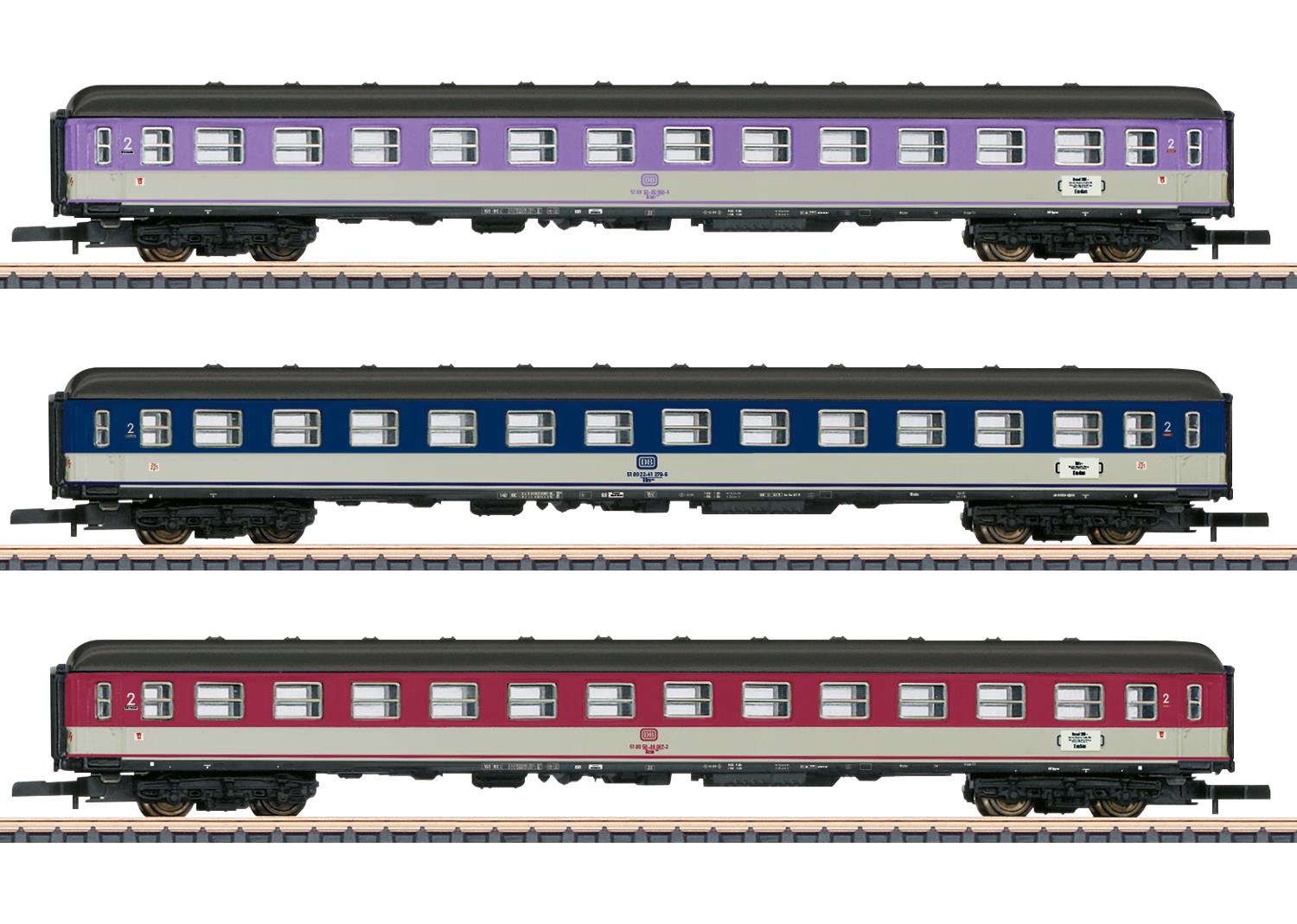 Marklin DB Pop Car Express Coach Set (3) IV MN87402