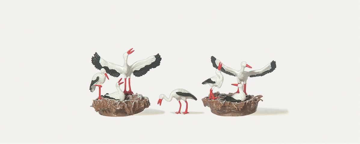 Merten Storks with Nests (2) Figure Set MRT0210764