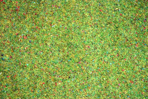 Noch Flowered Light Green Grass Mat 200x100cm N00011