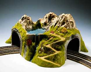 Noch Double Track Curved Tunnel 43x41x23cm N05180