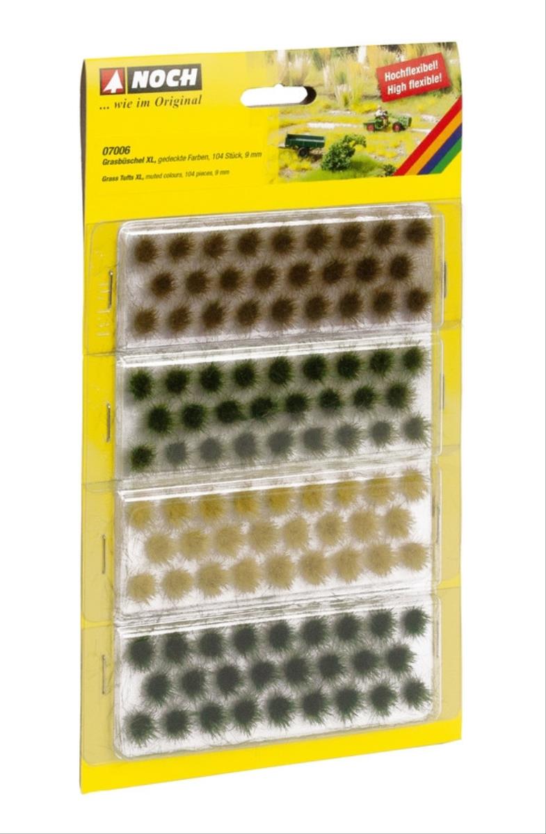 Noch Grass Tufts XL 9mm Muted Colours (104) N07006