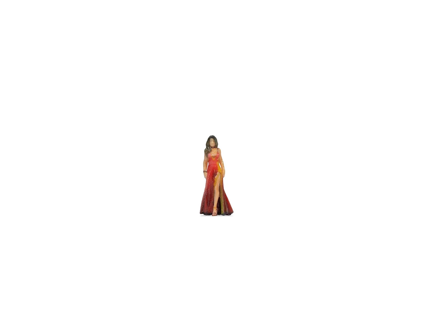 Noch Lady in Red Dress 3D Master Figure N10405
