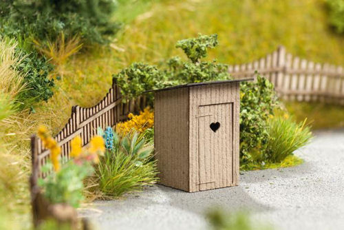 Noch Outhouses (2) Laser Cut Minis Kit N14359