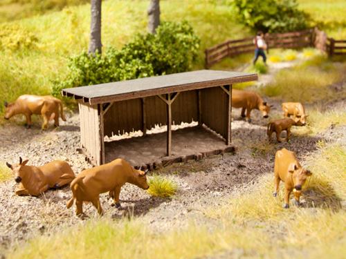 Noch Cattle Shelter Laser Cut Minis Kit N14379