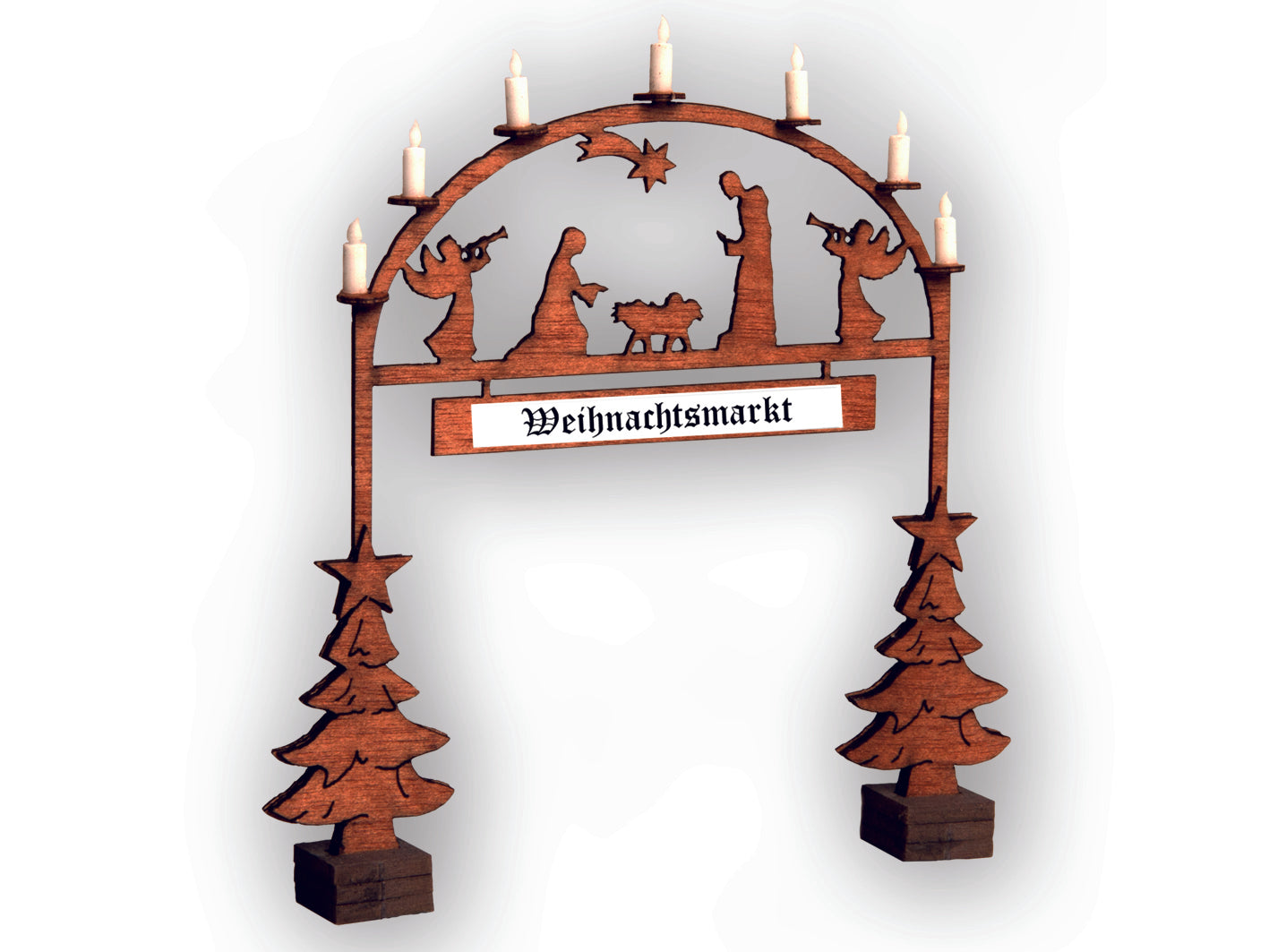 Noch Christmas Market Entry Arch Laser Cut Minis Kit N14681