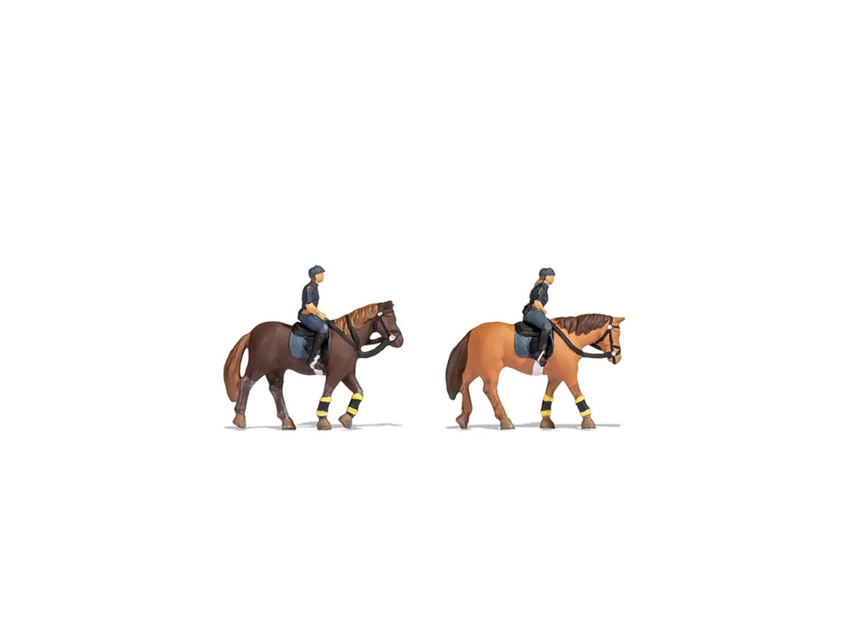 Noch German Mounted Police (2) Figure Set N15078