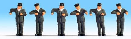 Noch Steam Locomotive Drivers (6) Figure Set N15281