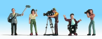 Noch TV Camera Crew (5) Figure Set N15573