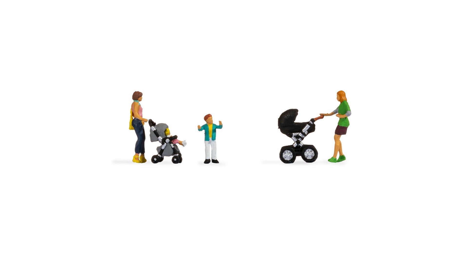 Noch Mothers with Children & Modern Buggies (2) Figure Set N15584