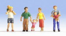 Noch Parents (4) and Children (3) Figure Set N15592