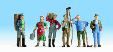 Noch Wine Growers (6) Figure Set N15614