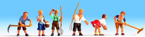 Noch Mountain Farmers (6) Figure Set N15618