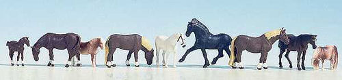 Noch Horses (9) Figure Set N15761