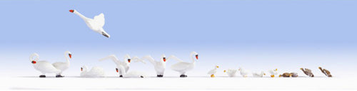 Noch Swans (8) and Ducks (8) Figure Set N15774