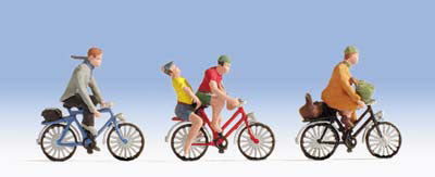 Noch Cyclists (3) and Accessories Figure Set N15898