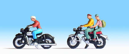 Noch Motorcyclists (2) Figure Set N15904