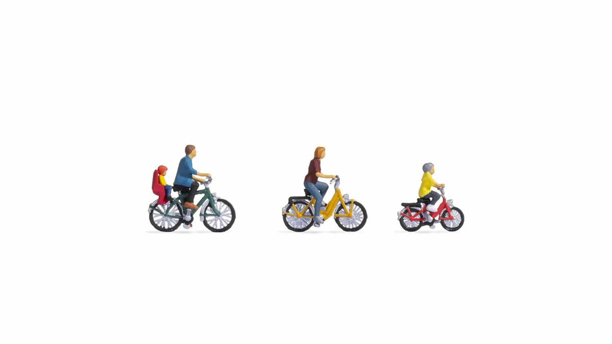 Noch Family on a Bike Ride (4) Figure Set N15909