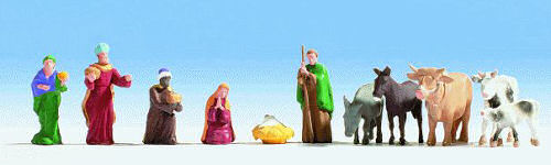 Noch Christmas Manger (11) Figure Set N15922