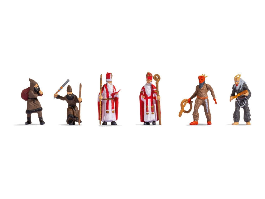 Noch Santa Claus & Knecht Ruprecht (6) Figure Set N15929