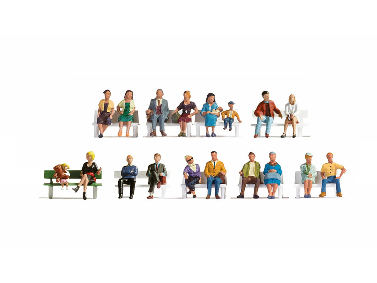 Noch Sitting People XL Figure Set N16131