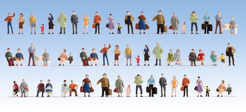 Noch People (60) Mega Economy Hobby Figure Set N18401