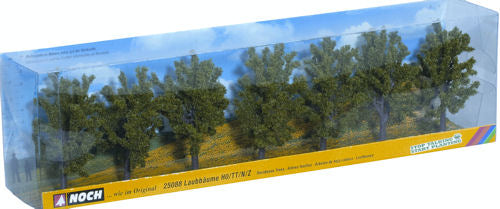Noch Deciduous (7) Classic Economy Trees 8cm N25088