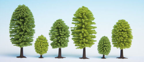 Noch Deciduous (10) Hobby Trees 5-9cm N26901