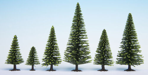 Noch Spruce (10) Hobby Trees 5-14cm N26925