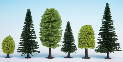 Noch Mixed Forest (10) Hobby Trees 3.5-9cm N32911