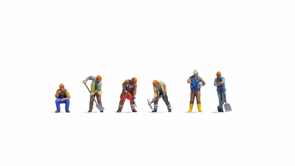 Noch Construction Workers (6) Figure Set N35050