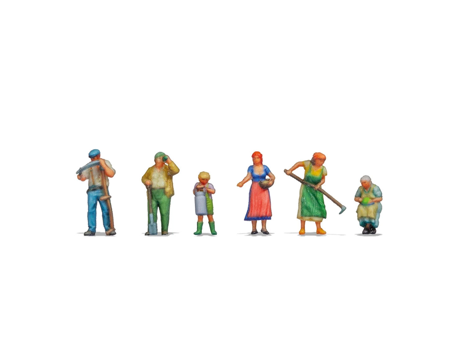 Noch Farmers (6) 3D Master Figure Set N35600
