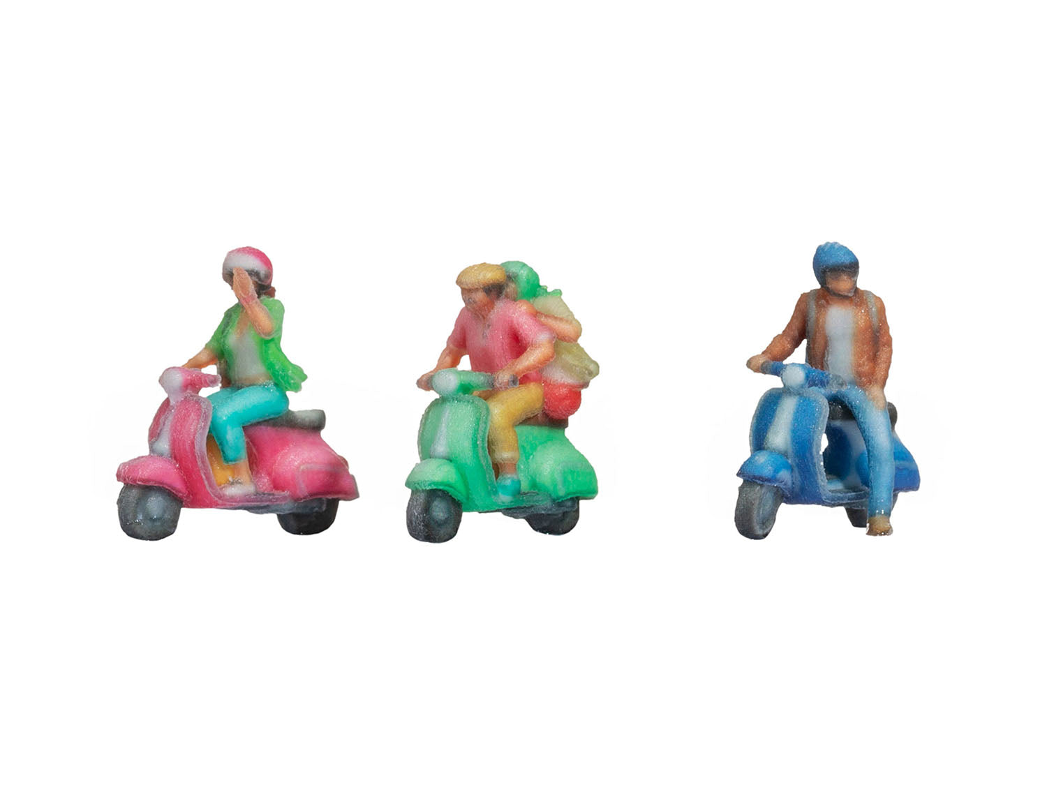Scooter Riders (3) 3D Master Figure Set