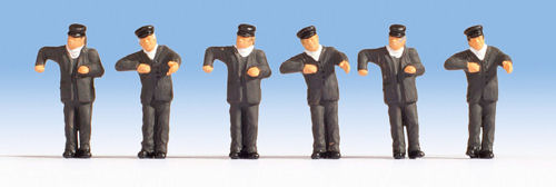 Noch Steam Locomotive Drivers (6) Figure Set N36281