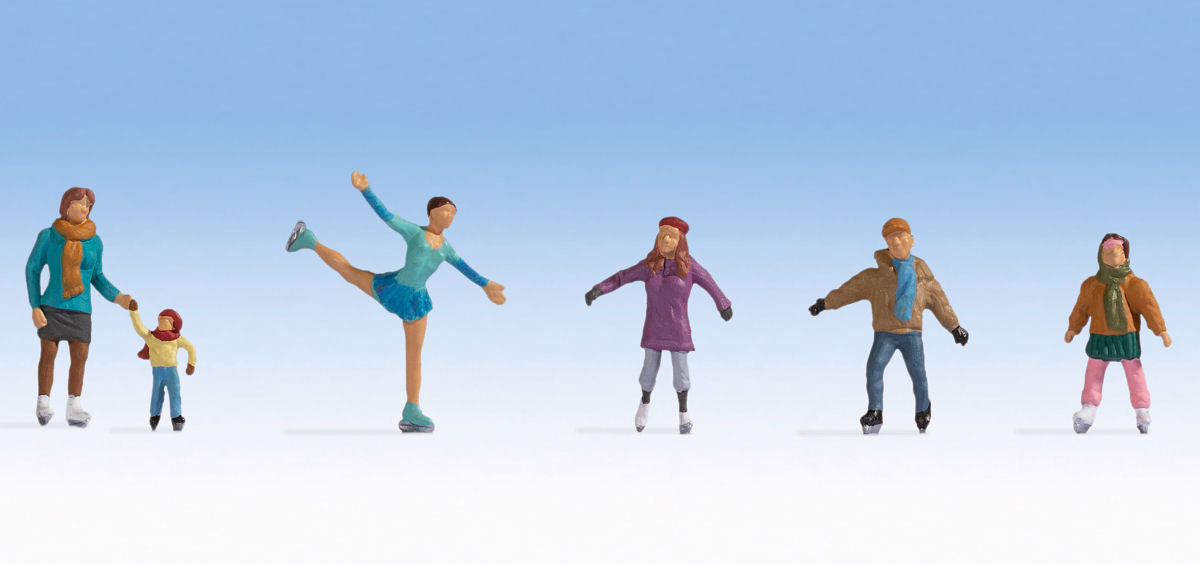 Noch Ice Skaters (6) Figure Set N36824