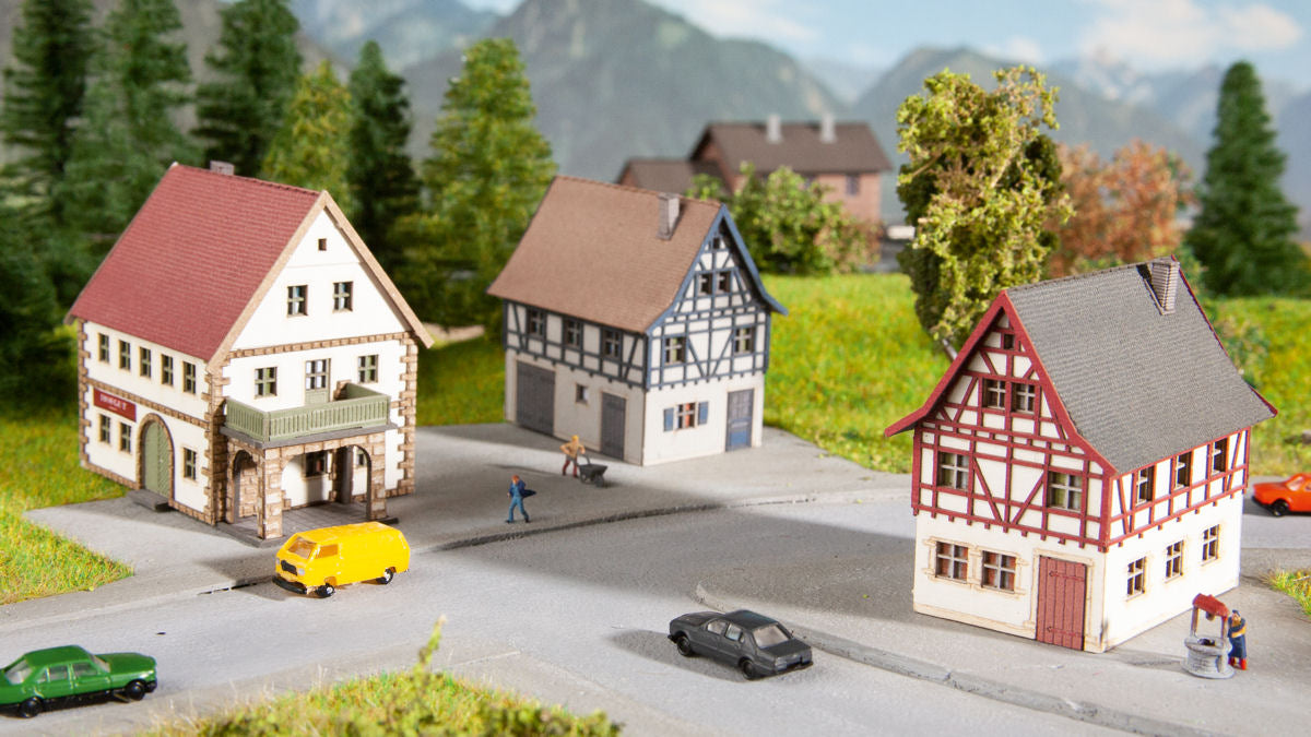 Noch Village Set (3) Laser Cut Kit N44310