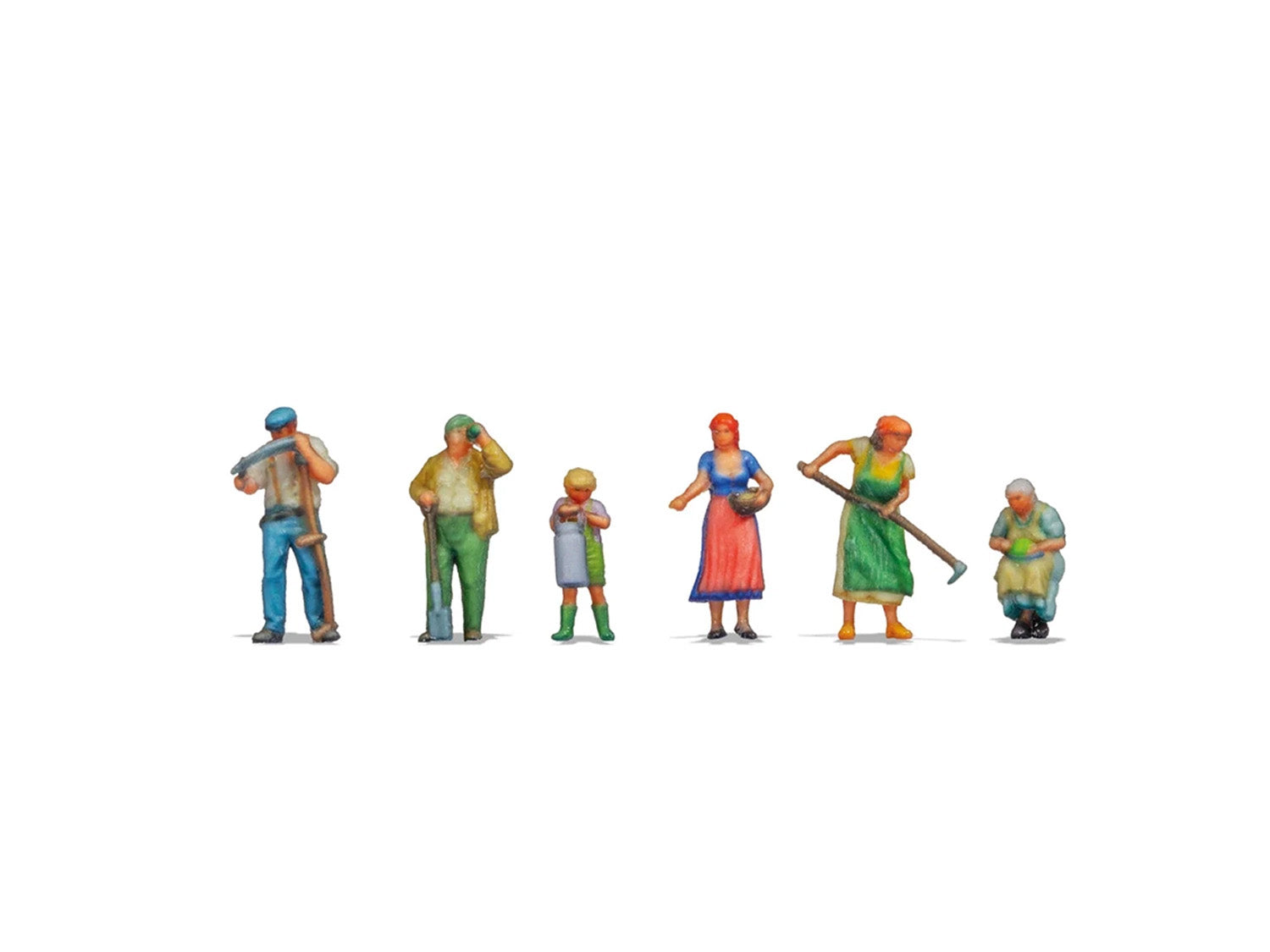 Noch Farmers (6) 3D Master Figure Set N44504