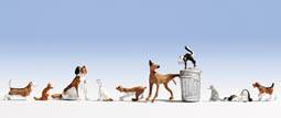 Noch Cats and Dogs (10) Figure Set N45715